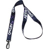 Chaveiro Oakley Lanyard Preto Com Lilas - 3