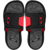 Chinelo Oakley Super Coil Slide Preto Com Vermelho - 1