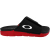 Chinelo Oakley Break Slide Black Red - 3