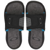 Chinelo Oakley Super Coil Slide Preto Com Azul - 1