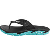 Chinelo Oakley Crowd Black Turquoise - 3