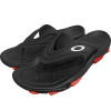 Chinelo Oakley Titan Black Red - 1