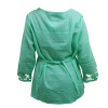 Saída Alma de Praia Feminina Rendado Verde Pastel - 2