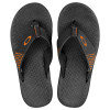 Chinelo Oakley Lines Preto Com Laranja - 1