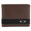Carteira Oakley Dry Goods Marrom Leather Wallet - 1