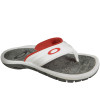 Chinelo Oakley Super Coil 4 Branco com Cinza e Laranja - 1