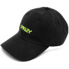 Boné Oakley 6 Panel Washed Cotton Hat Blackout - 1