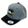 Boné Quiksilver Snap Block Patch Cinza Escuro - 1