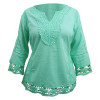 Saída Alma de Praia Feminina Rendado Verde Pastel - 1