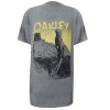 Camiseta Oakley Fanzine Tee Cinza com Amarelo - 1