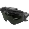 Óculos Goggle Oakley L Frame MX Sand Jet Black/Lentes Dark Grey & SAND Clear Anti-Fog - 1
