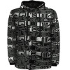 Jaqueta Quiksilver Puff Word Block Full Print Preta - 1