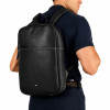 Mochila Reserva Parma em Couro Legítimo Preta – Elegância Executiva e Alta Durabilidade - 5