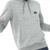 Moletom Quiksilver Embroidery Cinza Mescla Reforçado 280G com Capuz - 3