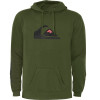 Moletom Quiksilver Comp Logo 2.0 Verde Escuro Reforçado 305G com Capuz - 1