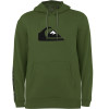 Moletom Quiksilver Comp Logo Verde Militar Reforçado 305G com Capuz ULTIMA PEÇA P - 1