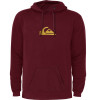 Moletom Quiksilver Metal Comp Logo Vinho Reforçado 305G com Capuz - 1
