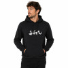 Moletom Quiksilver Impaired Logo DNA Preto Fechado com Capuz - 1
