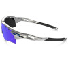 Óculos Oakley Radarlock Edge Vented Silver/Lentes Ice Iridium e Clear VR28 - 4