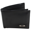 Carteira Oakley de Couro Preto Leather Wallet - 1
