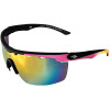 Óculos Mormaii Athlon IV Preto Emborrachado DT Rosa e Laranja/Lente Cinza Revo Rosa - 1