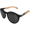 Óculos Mormaii Maui Wood Preto Fosco Hastes em Madeira/ Lente Cinza - 1