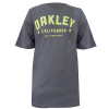 Camiseta Oakley Arch Tee 2.0 Cinza com Verde - 1