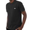 Camisa Polo Quiksilver Embroidery Piquet Preta Logo Cinza - 3