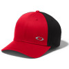 Boné Oakley Tinfoil Vermelho Com Prata - 1