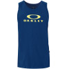 Regata Oakley Bark Tank Marinho com Logo Amarelo - 1