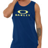 Regata Oakley Bark Tank Marinho com Logo Amarelo - 3