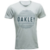 Camiseta Oakley Croocked Lines Cinza Slate - 1