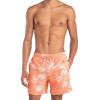 Shorts Água Mash Casual Folhagem Laranja e Branco - 3