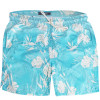 Shorts Água Mash Casual Folhagem Azul e Branco - 1