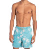 Shorts Água Mash Casual Folhagem Azul e Branco - 3