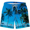 Shorts Água Mash Estampado Natural View Azul Turquesa - 1