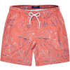 Shorts Água Mash Estampado Eccentric Color Laranja - 1
