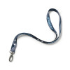 Chaveiro Oakley Printed Lanyard Azul Com Branco - 1