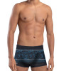 Sunga Boxer Mash Listrada Folhagem Preto e Marinho - 3