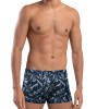 Sunga Boxer Mash Estampada Folhagem Cinza Azulada - 3