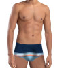 Sunga Slip Mash Hang Loose Listrada Azul e Laranja - 3