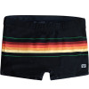 Sunga Boxer Mash Hang Loose Listra Preta e Laranja - 1