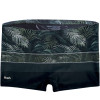 Sunga Boxer Mash Listrada Folhagem Preto - 1