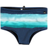 Sunga Quiksilver Slip Resin Tint Azul Marinho com Listras Degradê - 1