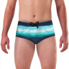 Sunga Quiksilver Slip Resin Tint Azul Marinho com Listras Degradê - 3
