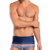 Sunga Slip Mash Hang Loose Listrada Azul e Vermelha - 3