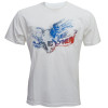 Camiseta Oakley Blue Skull Branca - 1